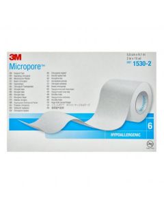 3M Micropore™ Surgical Tape-1.25cm x 9.14M White