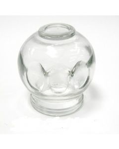 Glass cupping jars with finger grips